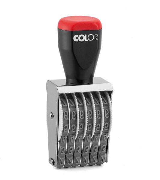 Numerador manual COLOP sin placa 6 bandas 7mm