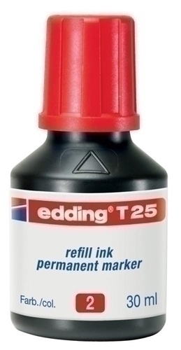 Tinta EDDING T-25 rojo