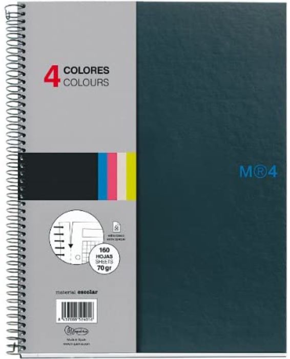 Cuaderno NOTEBOOK 4 Basic Grafito A5 5x5 160h 2120 