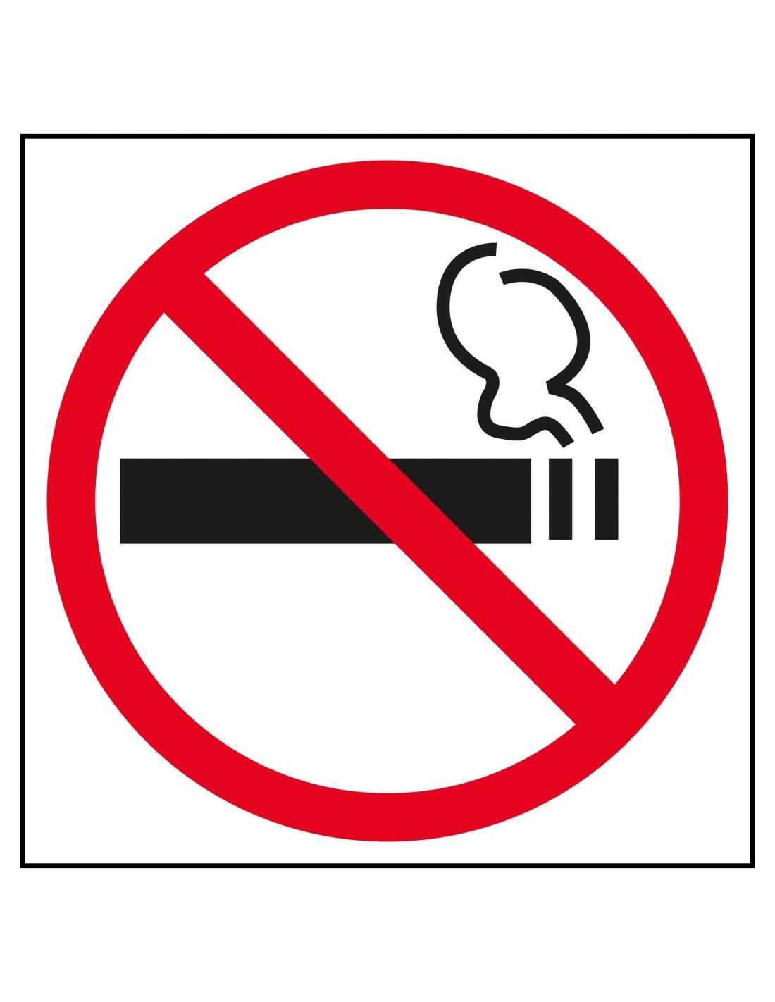 Etiqueta señalizacion APLI Prohibido Fumar 114x114mm