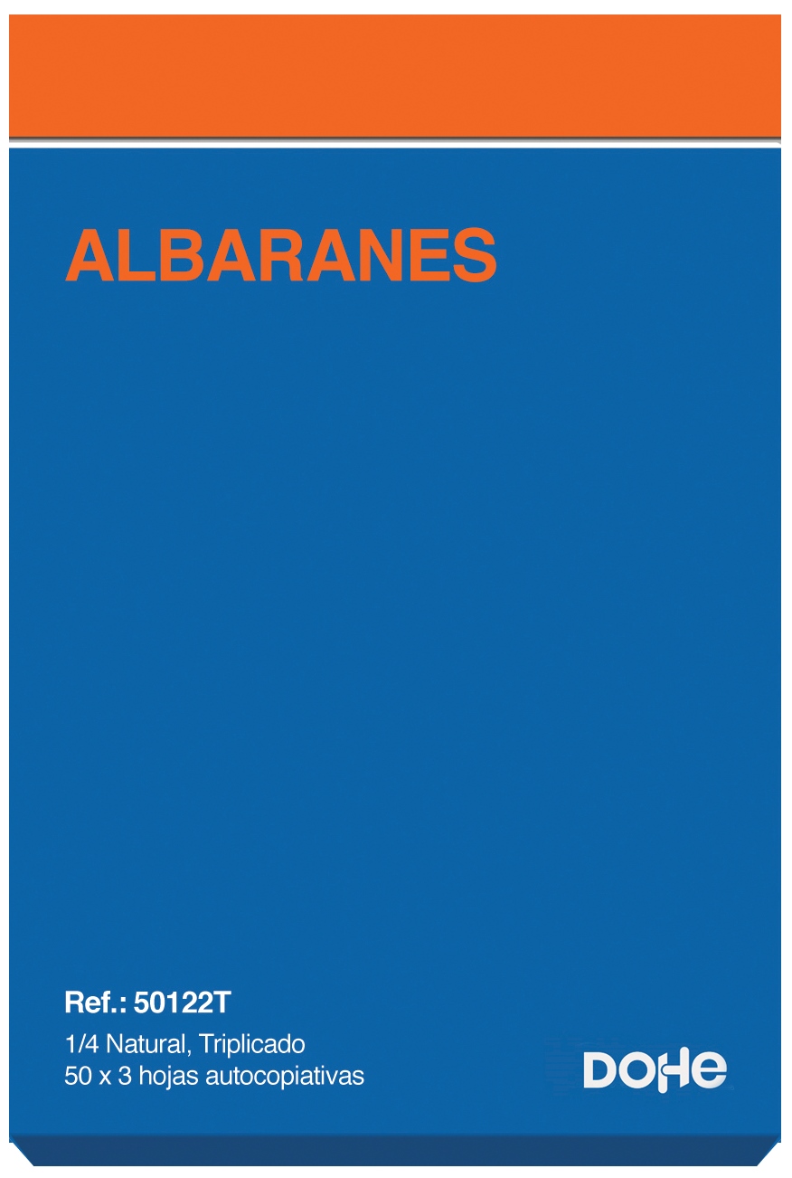 Talonario albaranes DOHE 4 natural original+2 copias
