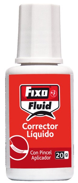 Corrector líquido FIXO Fluid 20ml pincel