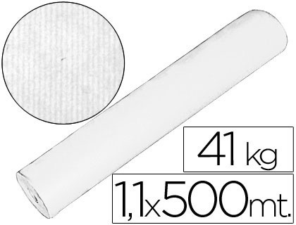 Bobina papel kraft FABRISA 1,10x500m blanco 15774