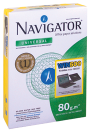 Papel  NAVIGATOR Universal A4 80g Paquete 500 hojas