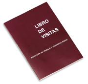 Libro registro visitas castellano 