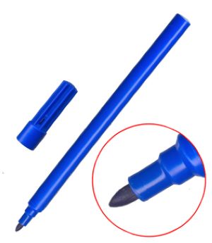 Rotulador fibra TRATTO Oficce 0,8mm azul Caja 12