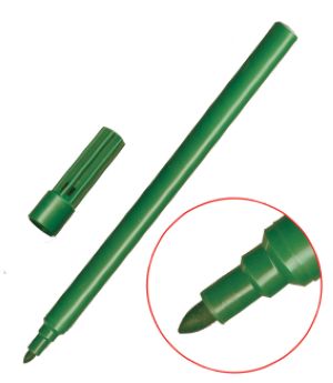 Rotulador fibra TRATTO Oficce 0,8mm verde Caja 12