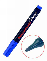 Marcador permanente  DISNAK cnico 2-5mm azul 79582