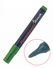Marcador permanente  DISNAK cnico 2-5mm verde