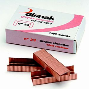 Grapas  23/6 DISNAK cobreadas Caja 1.000 DK5023