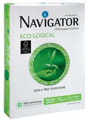 Papel NAVIGATOR Eco-logical A3 75g Paquete 500 hojas