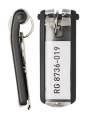 Llavero DURABLE key Clip negro blister 6 1957-01