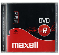 DVD-R MAXELL 4.7GB 16x Jewel Case Caja 5 M173