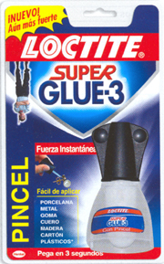Pegamento LOCTITE Super Glue-3 5g pincel+limpiapegament