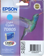 Tinta EPSON T0805 cyan claro C13T08054011 220 pginas
