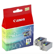 Tinta Canon BCI-16CL tricolor 9818A002 pack de 2