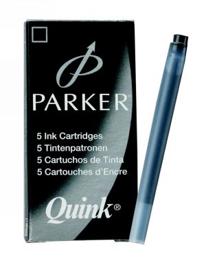 Cartucho tinta PARKER negro Caja 5 S0116200