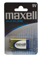 Pila alcalina MAXELL 6LR61 LR09-B1 MXL 9v