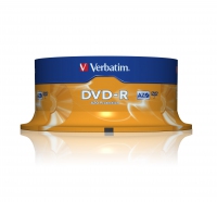 DVD-R VERBATIM 4.7GB 16x Bobina 25 43522