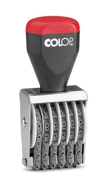 Numerador manual COLOP sin placa 6 bandas 4mm