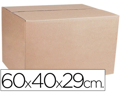 Caja embalaje cartn FIXO canal sencillo 600x400x290mm
