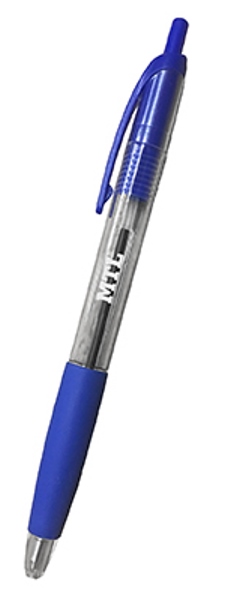 Bolígrafo retráctil  MTL grip azul 79590