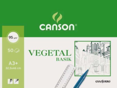 Papel vegetal CANSON A3+ 95gr Bloc 50h 200400713