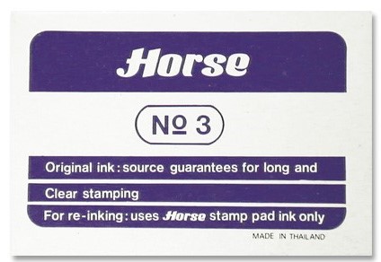 Tampn HORSE n3 10x7cm violeta