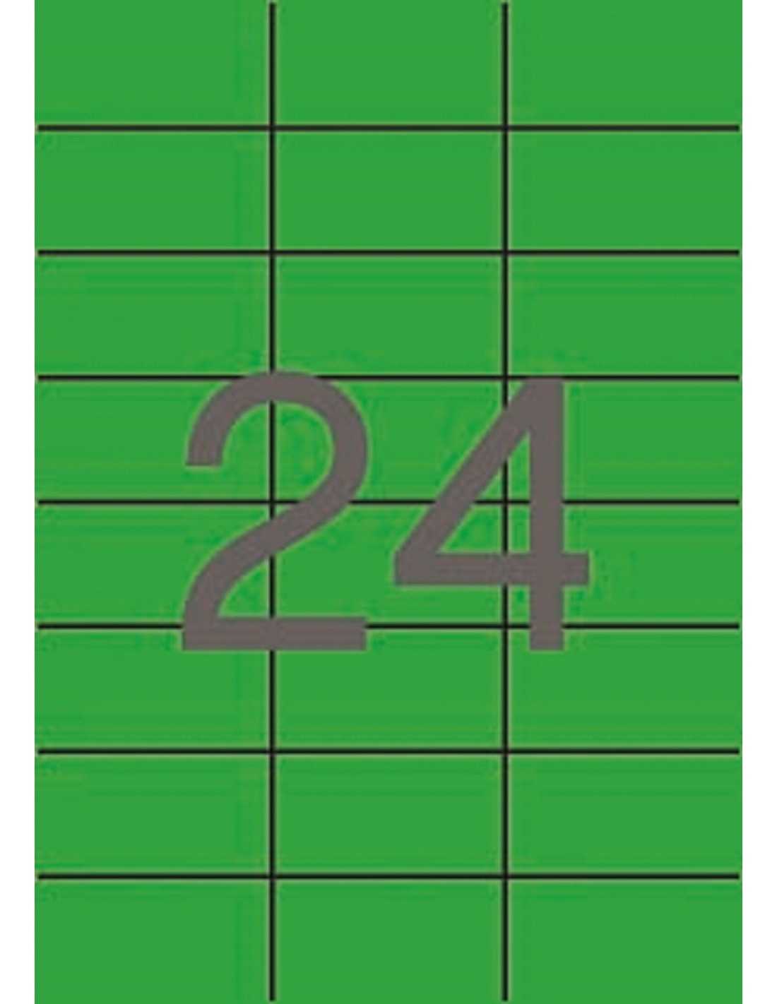 Etiqueta multifunción APLI  70x37mm verde 100h 11837