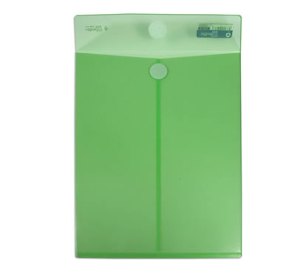 Bolsa OFFICE BOX PP velcro A4+ verde 90036