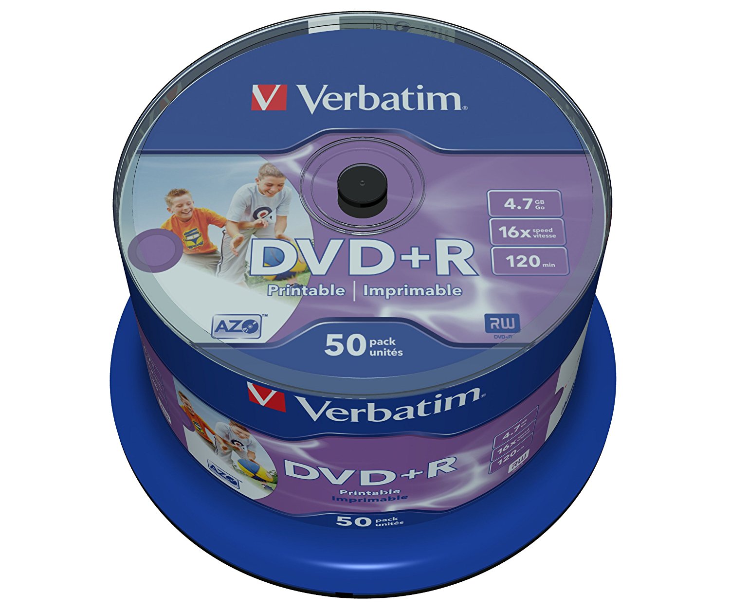 DVD+R printable VERBATIM 4.7Gb Inkjet Bobina 50 43512