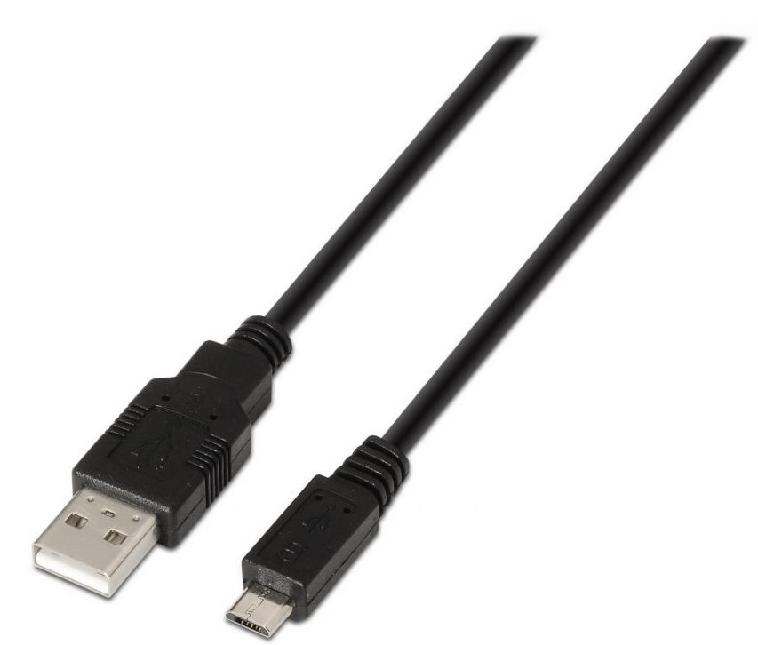 Cable USB AISENS 2.0 Tipo A/Macho -Micro B/Macho 1,8m