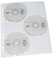 Funda 3 CD/DVD GRAFOPLAS PP A4 11 taladros Bolsa 10