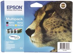 Tinta EPSON T0715 Pack negro+color C13T07154012