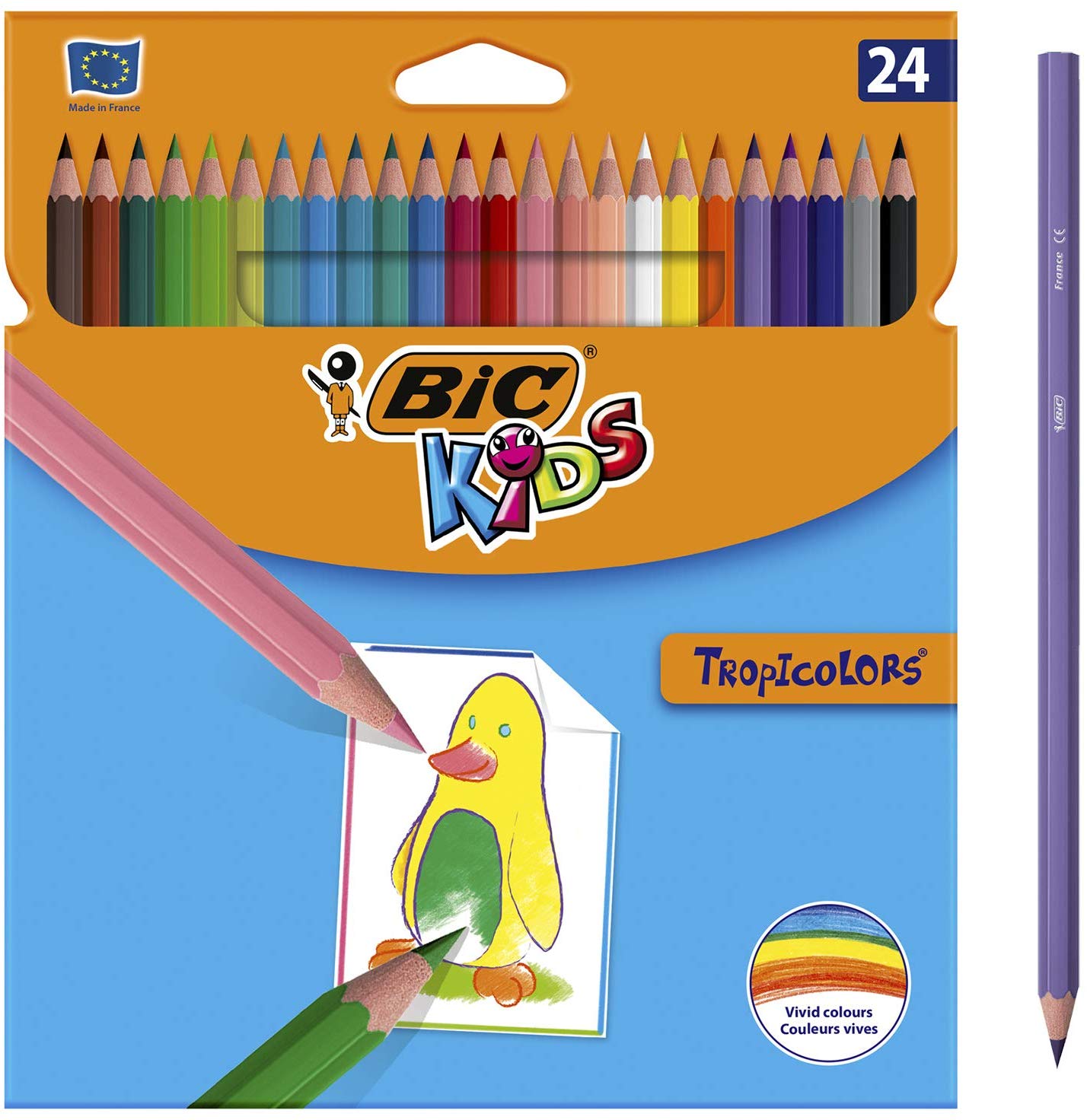 Lpiz color BIC Kids Tropicolors Caja 24 9375183