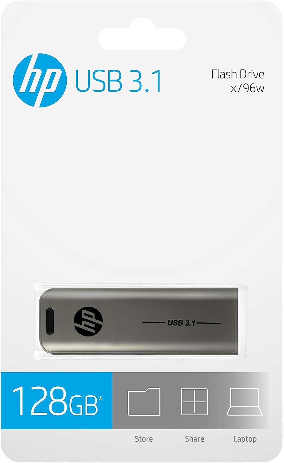 Memoria USB HP X796 metal Type A 3.1 128GB