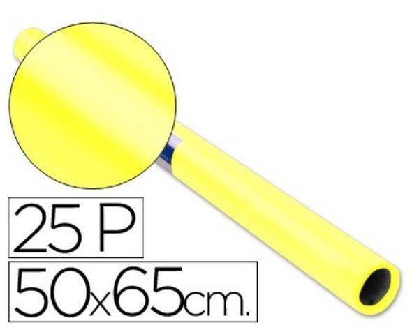 Papel Celofn SADIPAL 0,5x16,25m trepado amarillo 12506