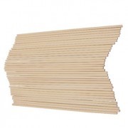 Palos madera APLI natural fino redondos 200x3mm Pack 50