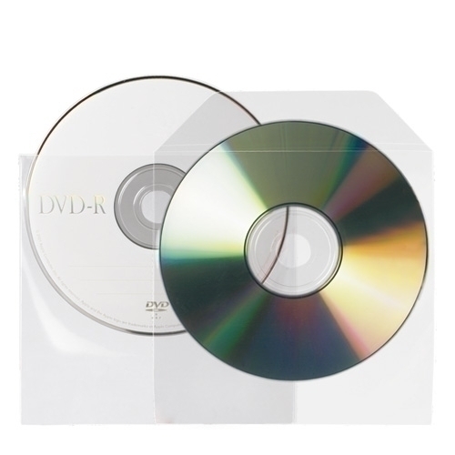 Funda 1 CD/DVD 3L PP 125x128mm Pack 25 10295