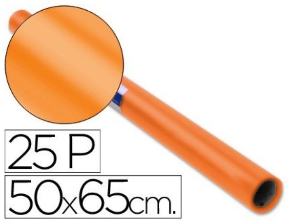 Papel Celofn SADIPAL 0,5X16.25m trepado naranja 12507