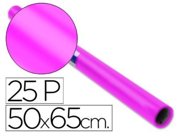 Papel Celofn SADIPAL 0,5X16.25m trepado rosa 12504