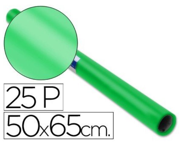 Papel Celofn SADIPAL 0,5X16.25m trepado verde 12503