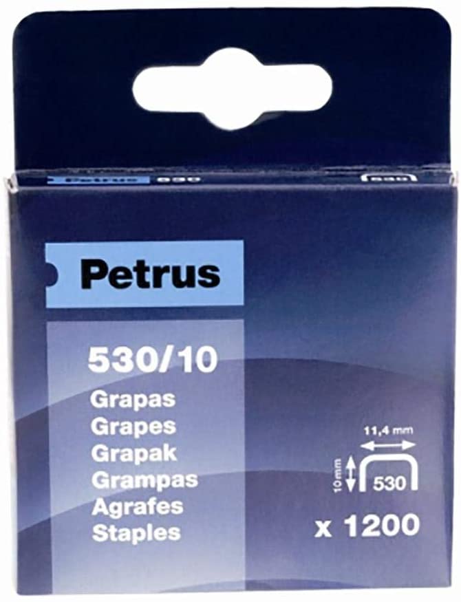 Grapas clavadora PETRUS 530/10 Caja 1.200 77515