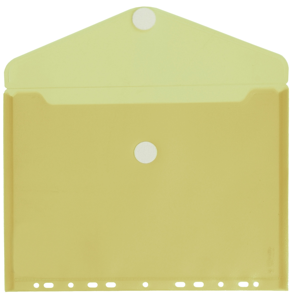 Sobre plstico OFFICE BOX multitaladro A4 amarillo
