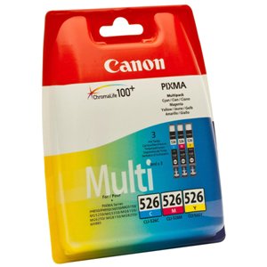Tinta CANON N526 Pack cyan/magenta/amarillo