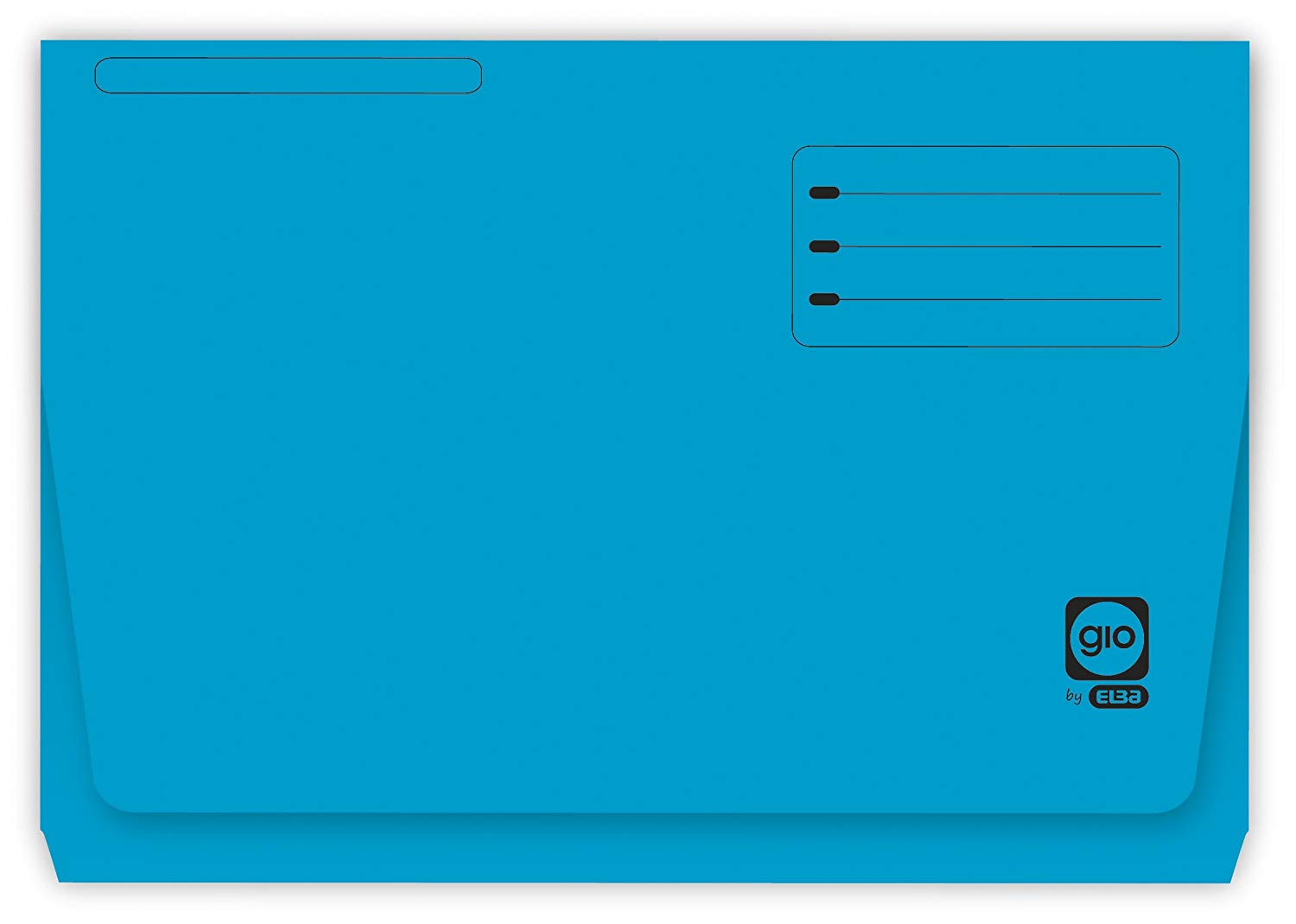 Subcarpeta bolsa canguro GIO Folio azul Paquete 25 
