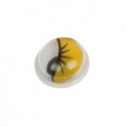 Ojos mviles adhesivos FIXO 10mm amarillo Pack 50
