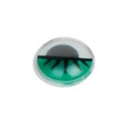 Ojos mviles adhesivos FIXO 18mm verde Pack 20