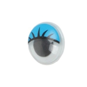 Ojos mviles adhesivos FIXO 12mm azul Pack 40