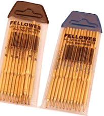 Recambio bolígrafo peana FELLOWES negro Pack 12